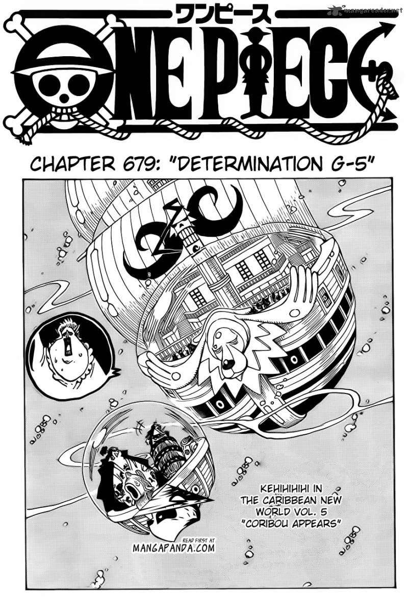 One Piece Chapter 679 page 3 - Chapter 679: The G-5 Spirit