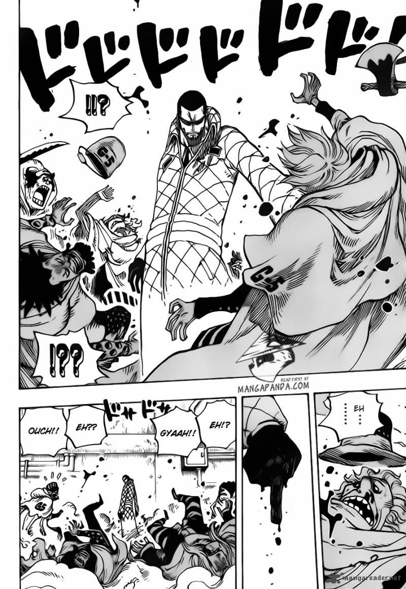 One Piece Chapter 680 page 12 - Chapter 680: Marine G-5 Base Commander Vergo the Demon Bamboo