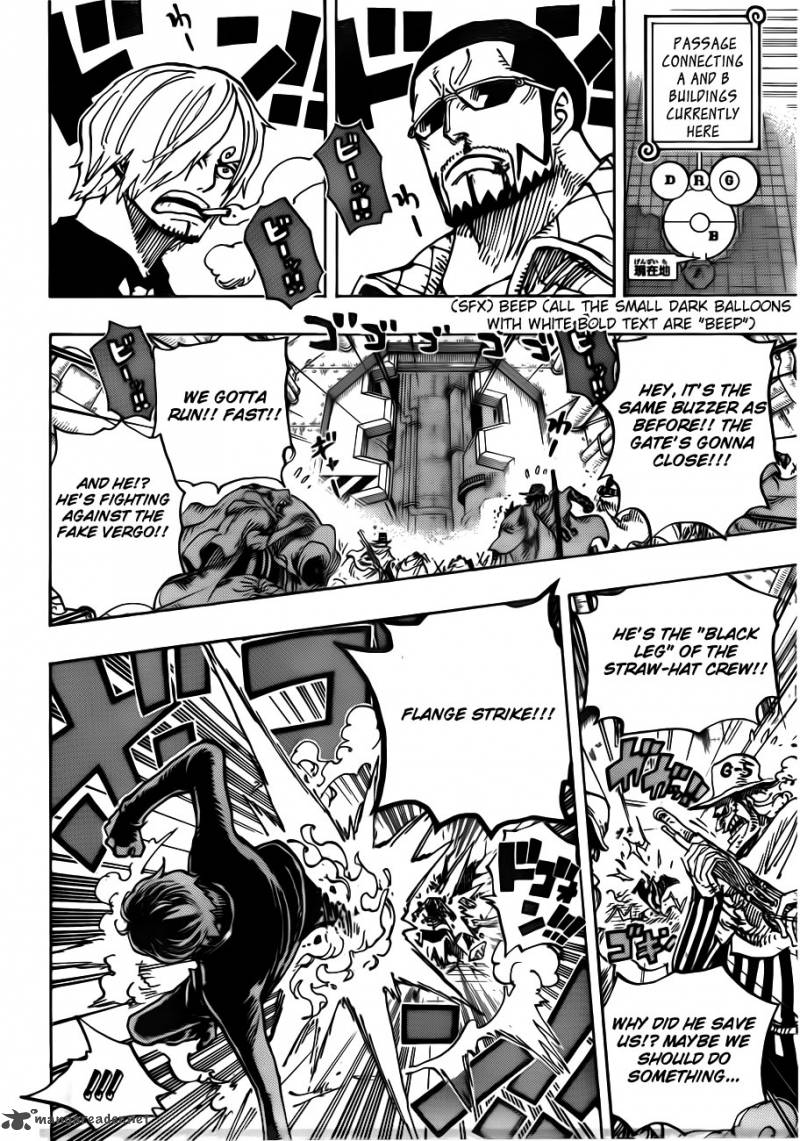 One Piece Chapter 681 page 14 - Chapter 681: Luffy vs. Master