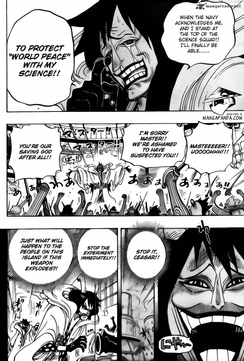 One Piece manga, chapter 684, page 17 of 23