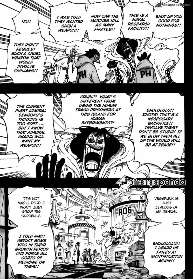 One Piece manga, chapter 684, page 18 of 23