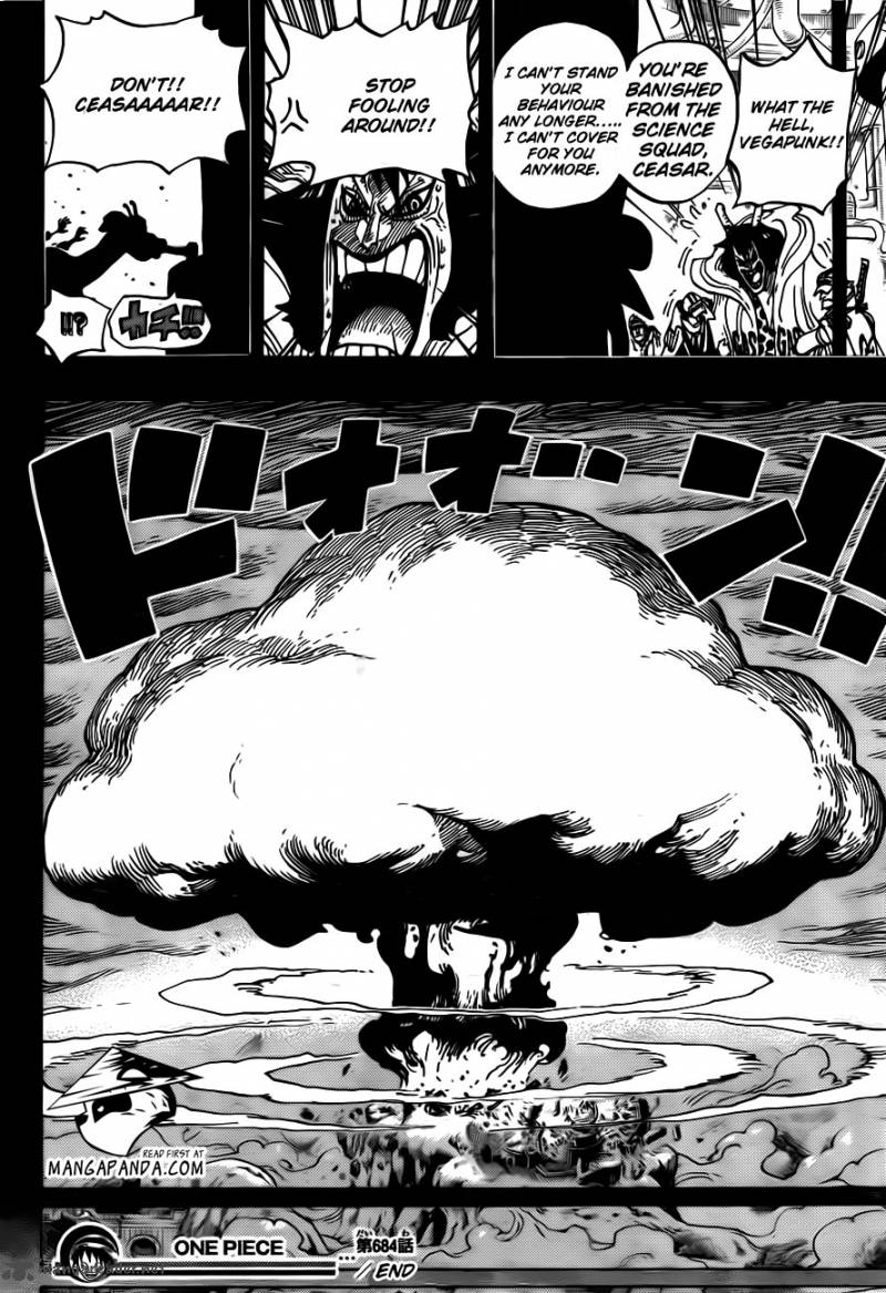 One Piece manga, chapter 684, page 19 of 23