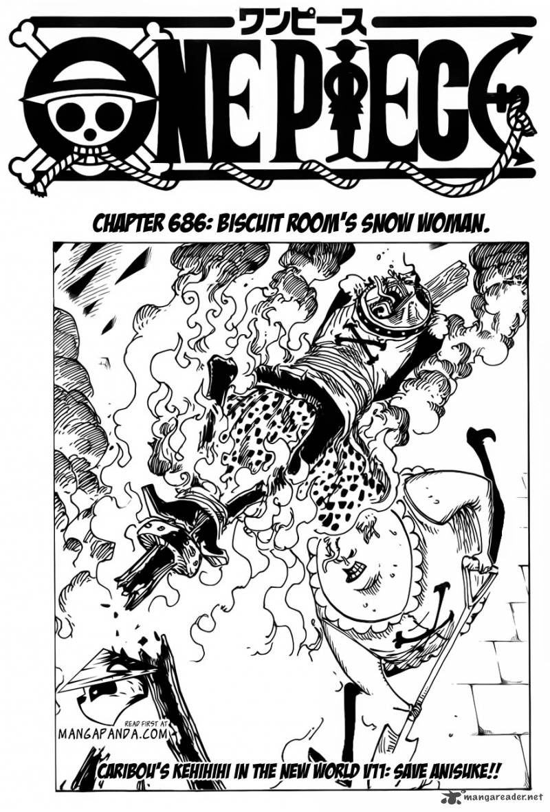 One Piece Chapter 686 page 2 - Chapter 686: The Snow Woman in the Biscuits Room