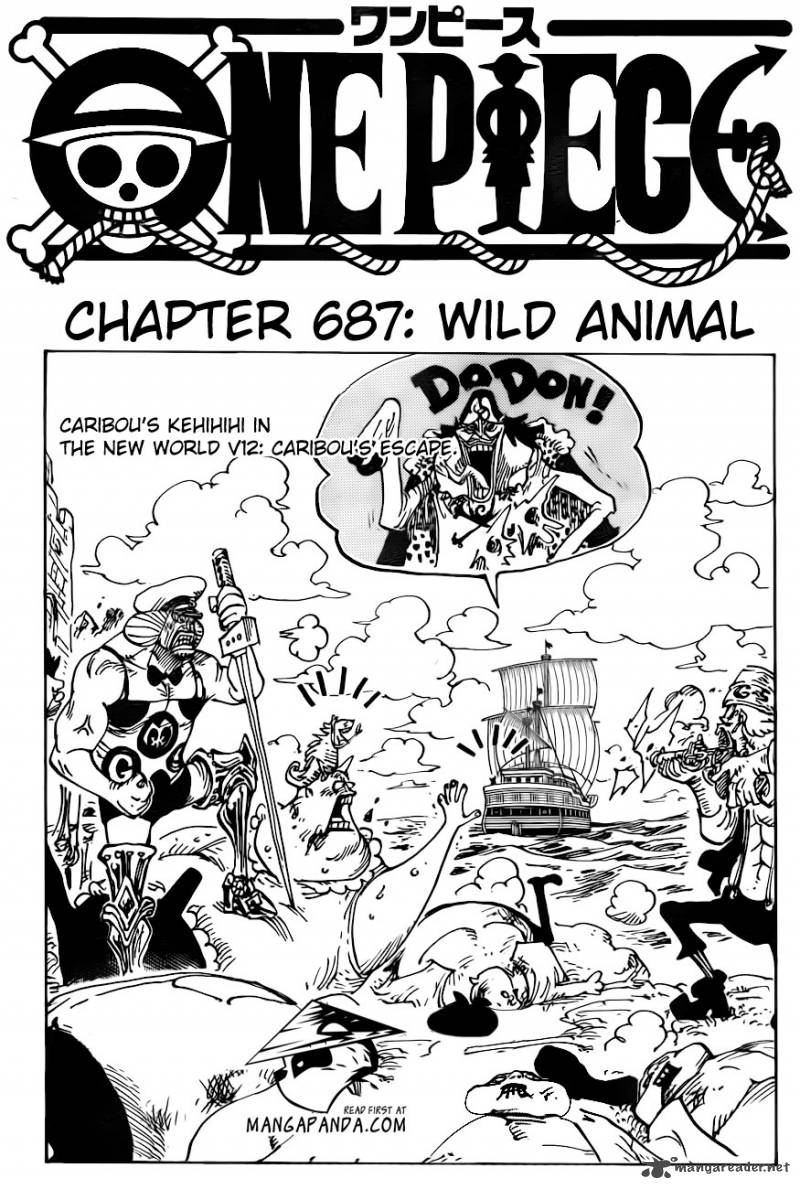 One Piece Chapter 687 page 1 - Chapter 687: Wild Beast