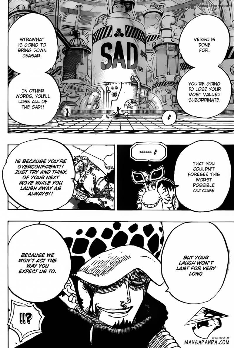 One Piece Chapter 690 page 16 - Chapter 690: SAD