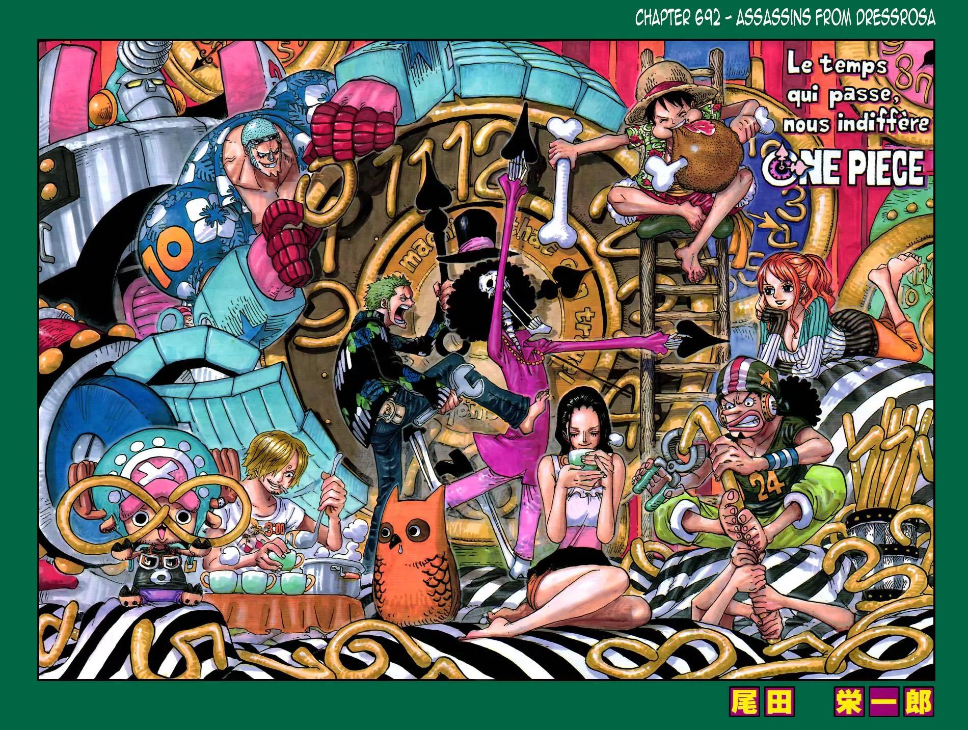 One Piece Chapter 692 page 1 - Chapter 692: Assassins from Dressrosa