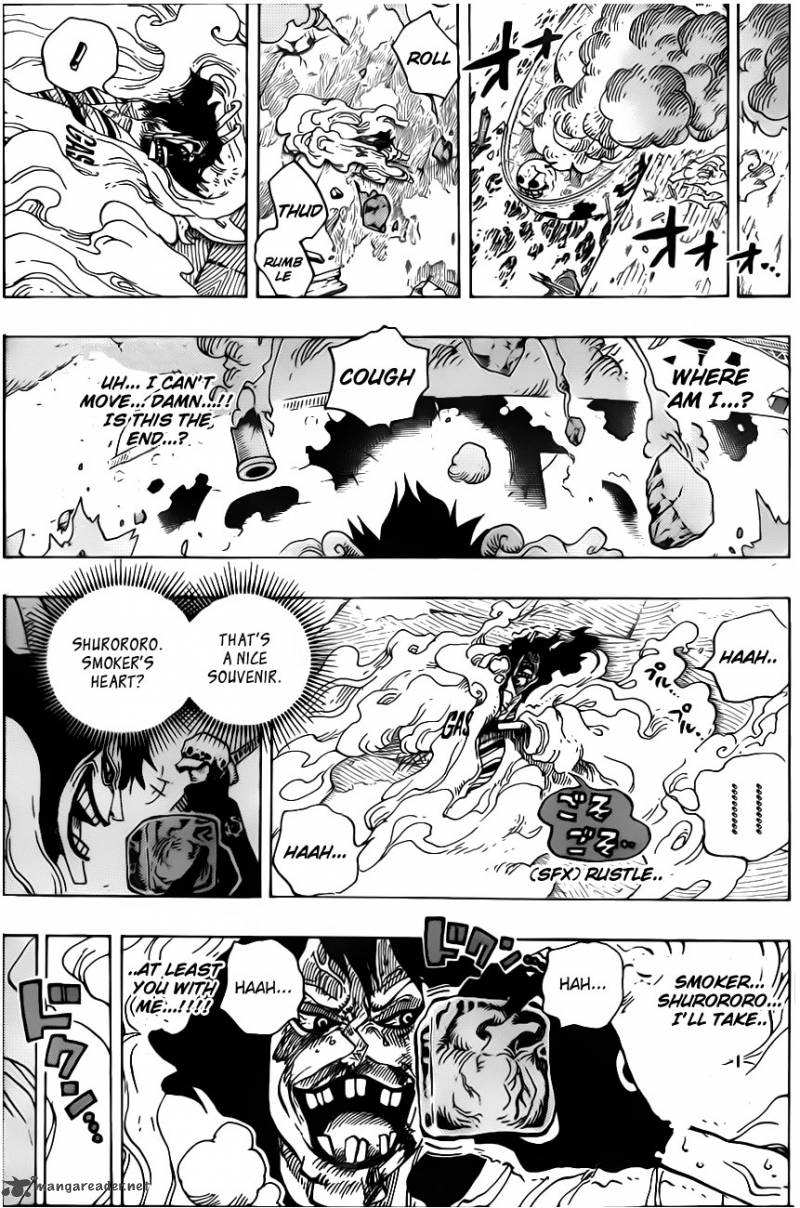 One Piece Chapter 693 page 12 - Chapter 693: Die for Me