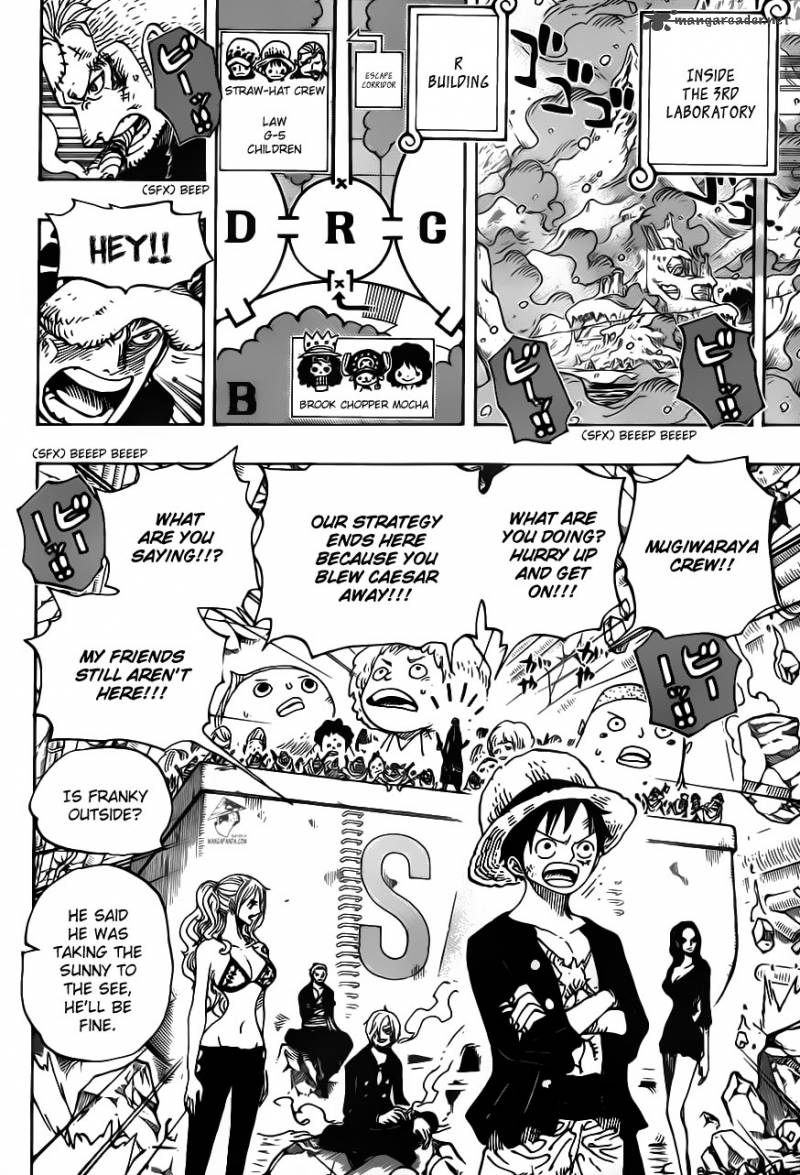 One Piece Chapter 693 page 13 - Chapter 693: Die for Me