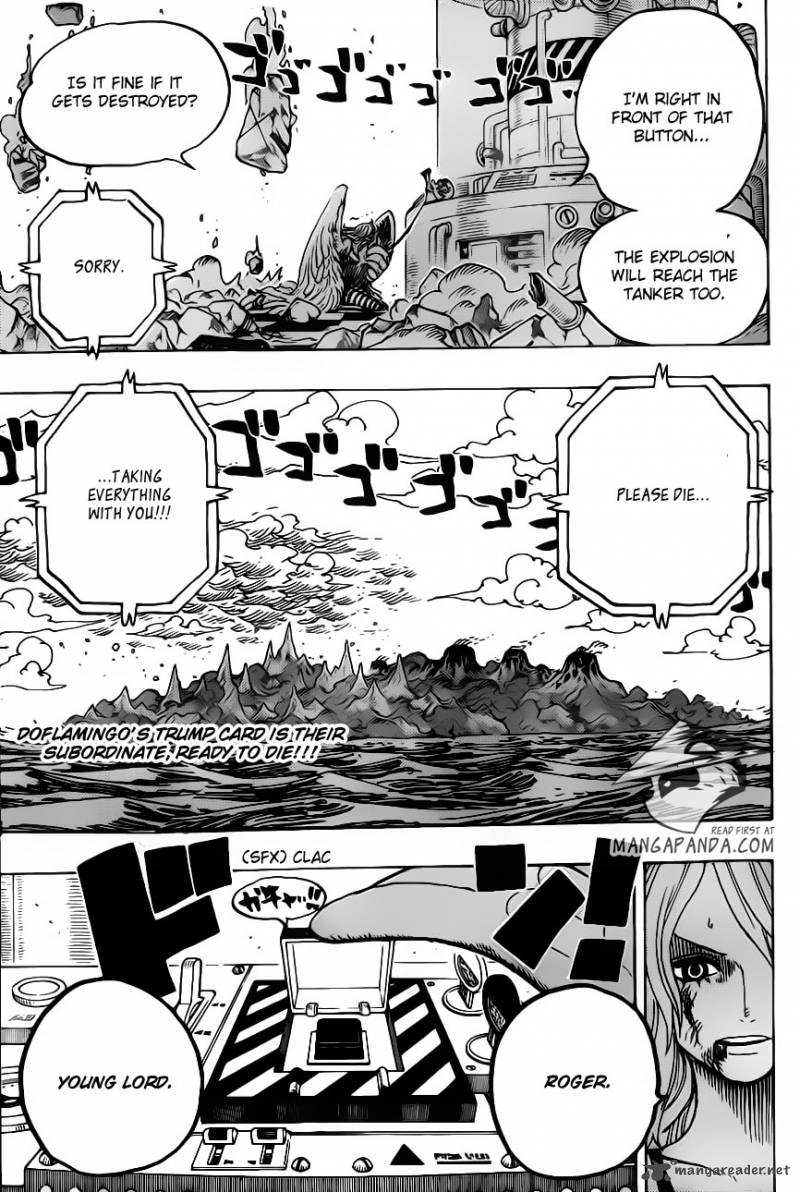 One Piece Chapter 693 page 18 - Chapter 693: Die for Me