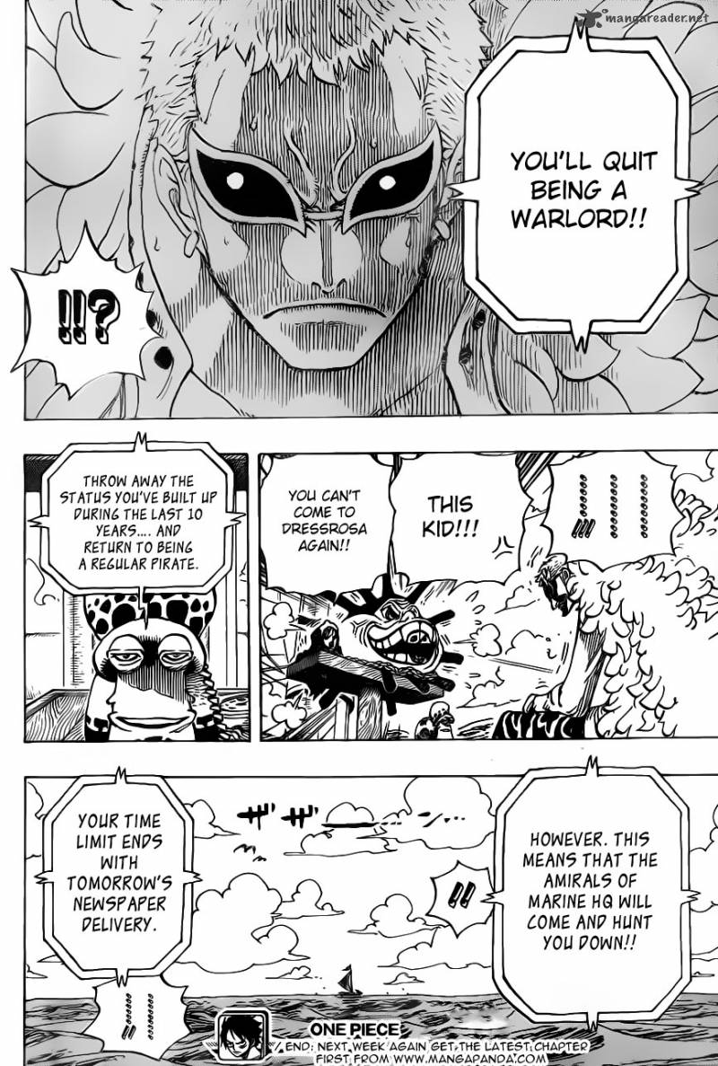 One Piece Chapter 697 page 19 - Chapter 697: A Deal