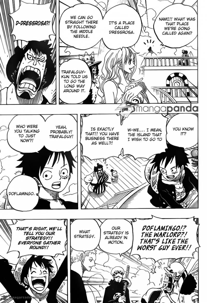One Piece Chapter 698 page 11 - Chapter 698: Doflamingo Appears