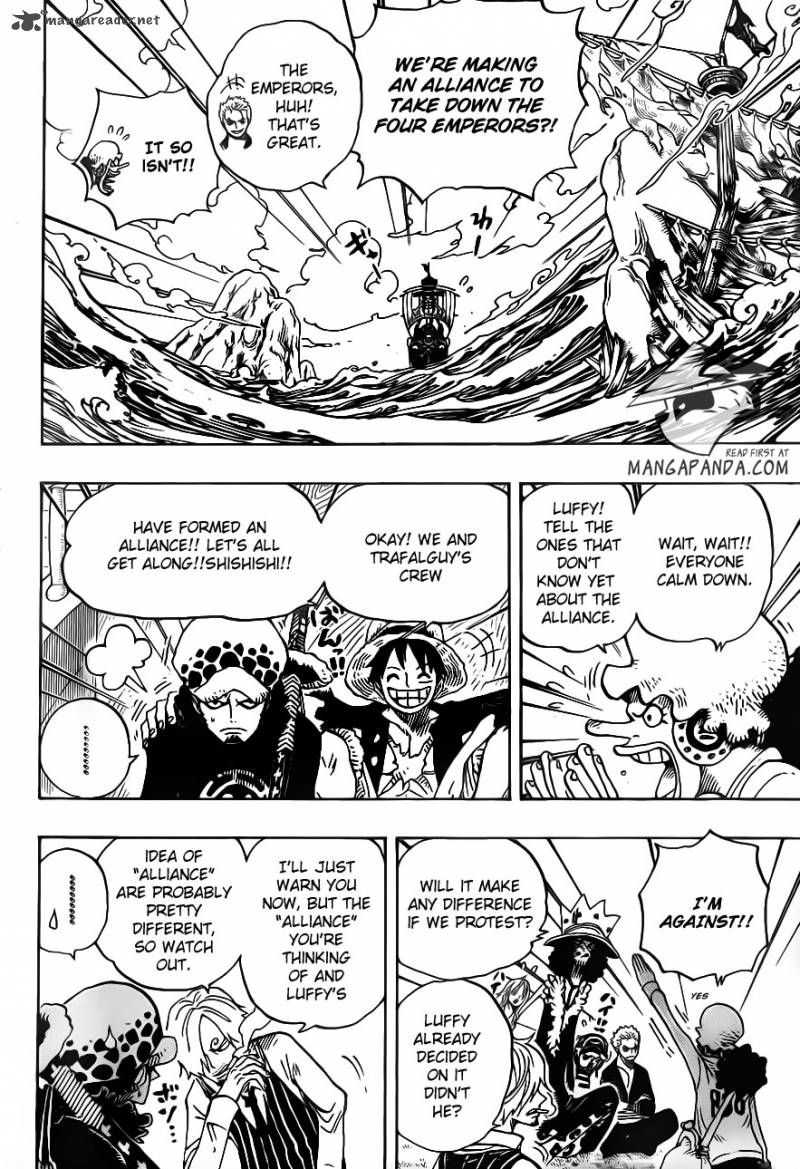 One Piece Chapter 698 page 12 - Chapter 698: Doflamingo Appears