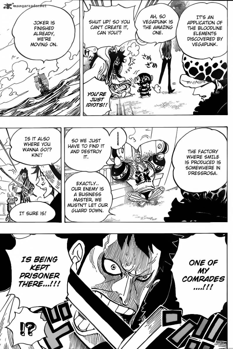 One Piece Chapter 698 page 17 - Chapter 698: Doflamingo Appears