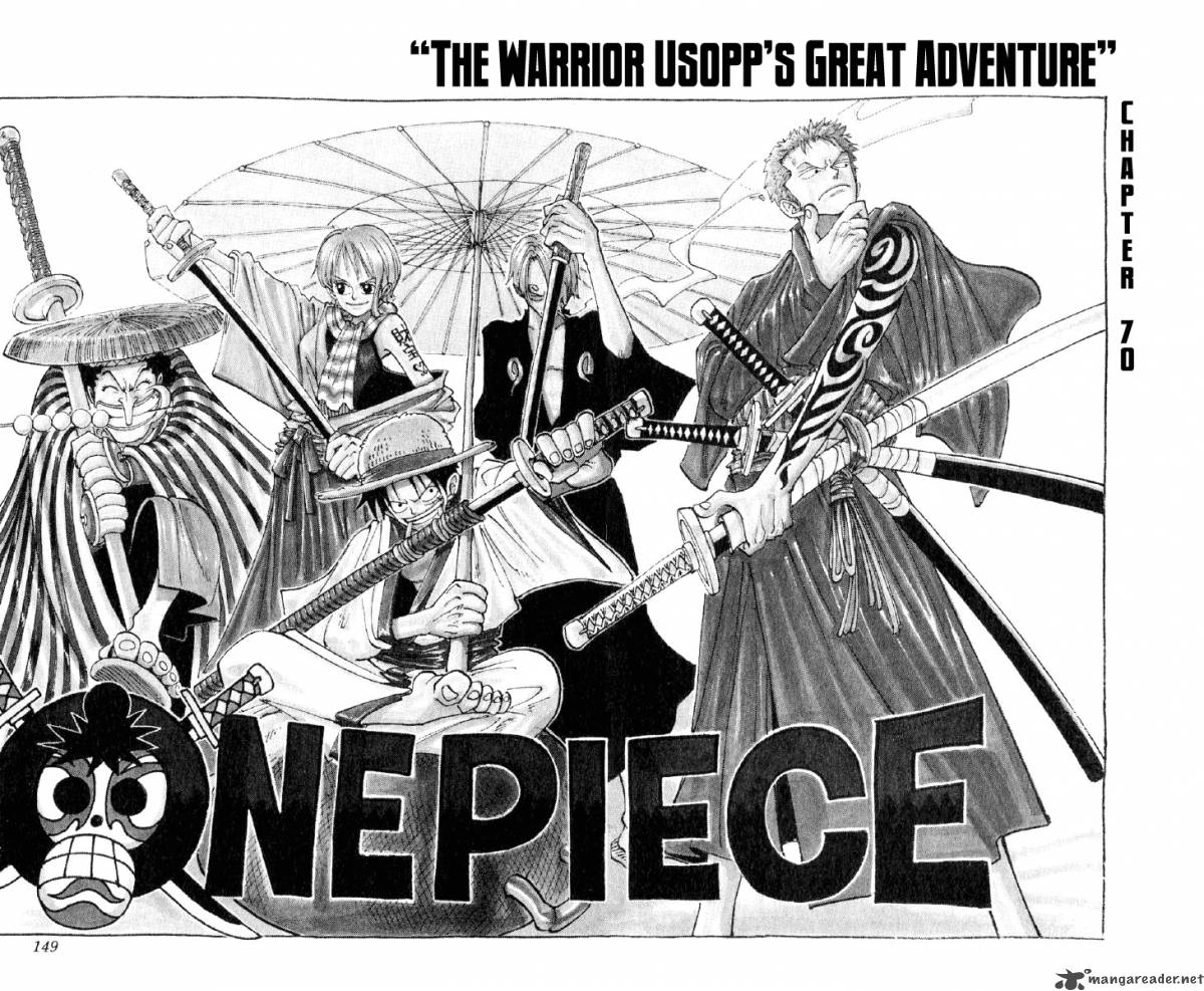 One Piece Chapter 70 page 2 - Chapter 70: The Great Adventure of Usopp the Man