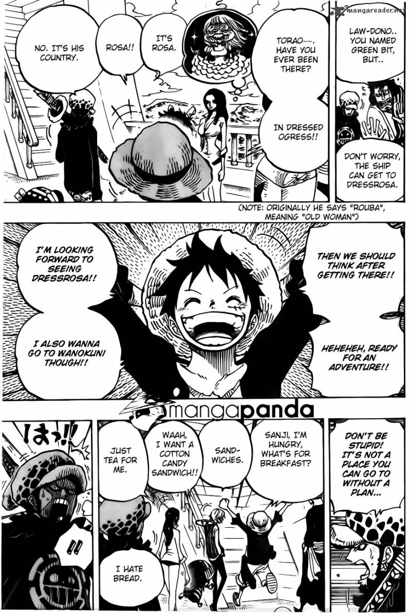 One Piece Chapter 700 page 10 - Chapter 700: His Own Pace