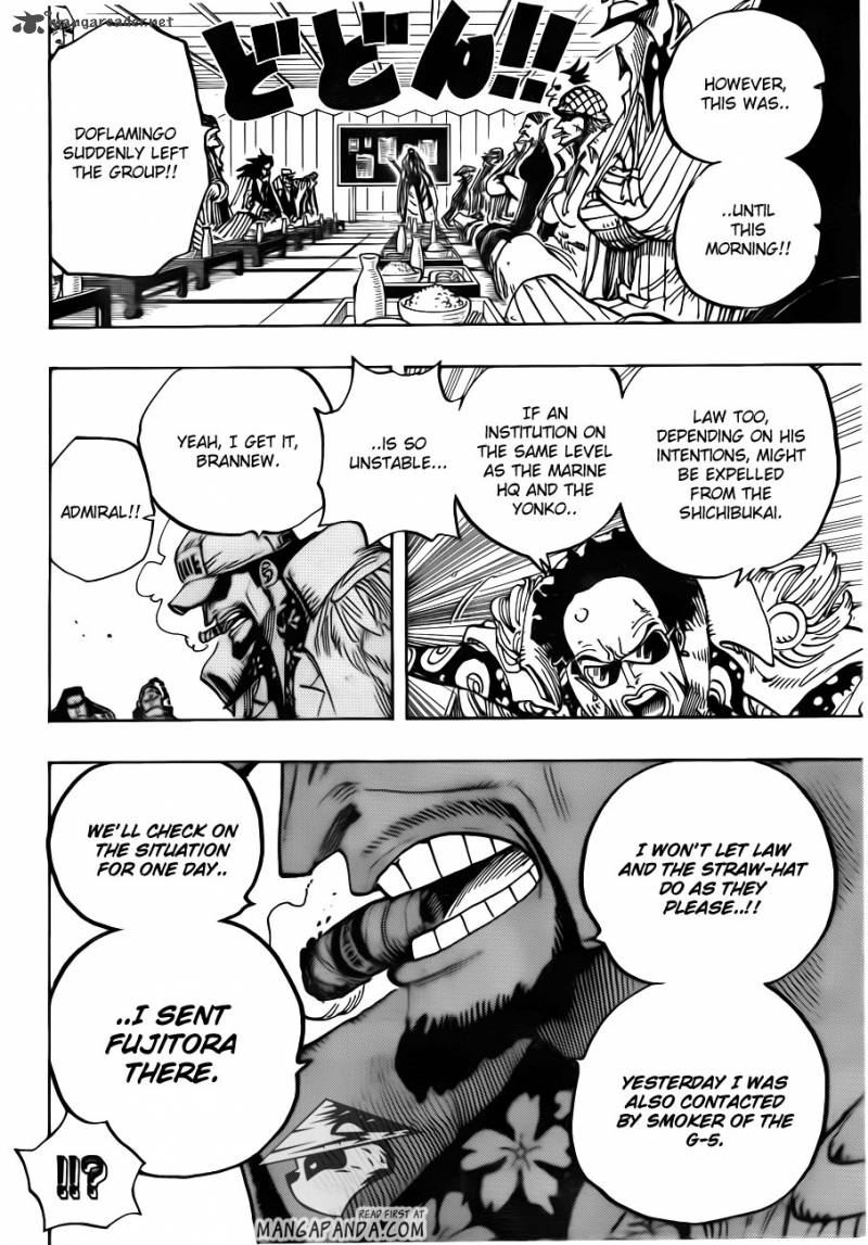 One Piece Chapter 700 page 15 - Chapter 700: His Own Pace