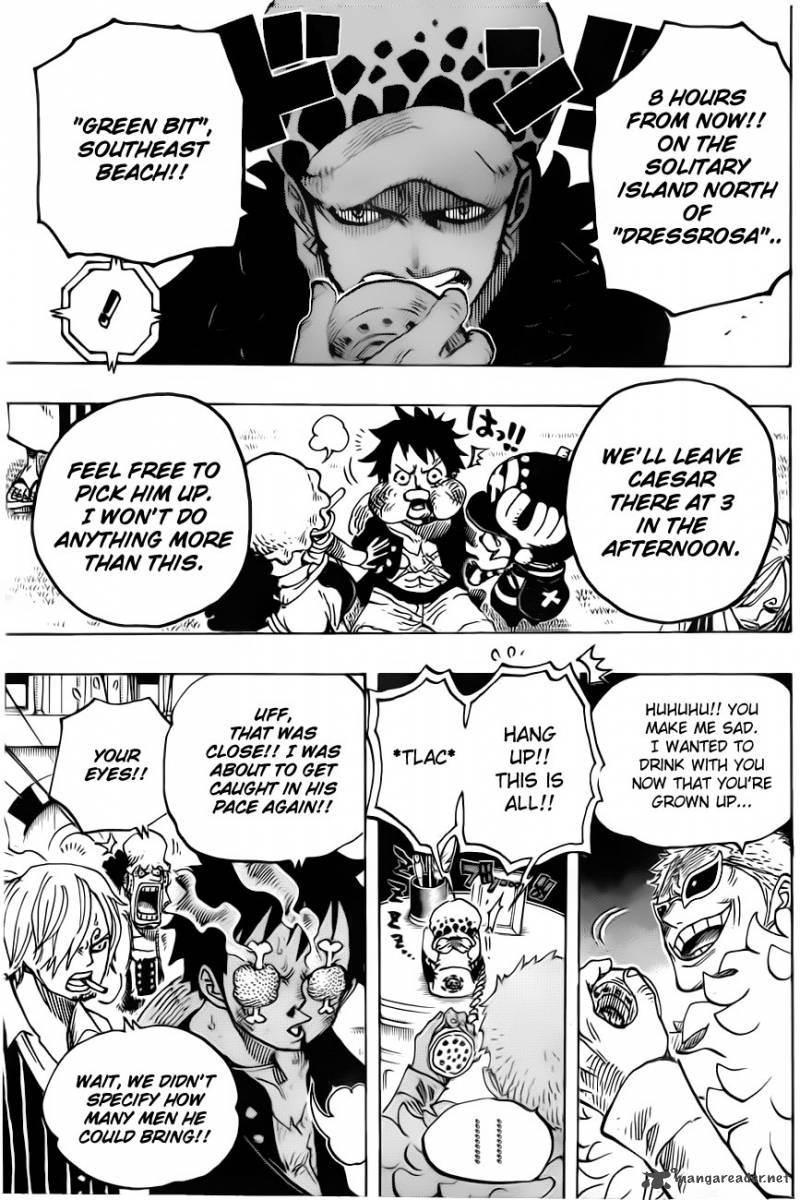 One Piece Chapter 700 page 8 - Chapter 700: His Own Pace