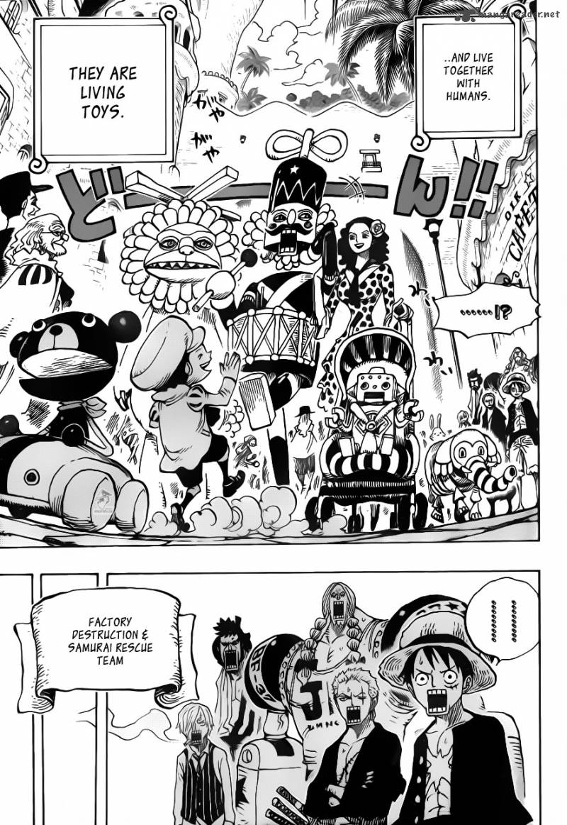 One Piece Chapter 701 page 12 - Chapter 701: Adventure in the Land of Love, Passion, and Toys