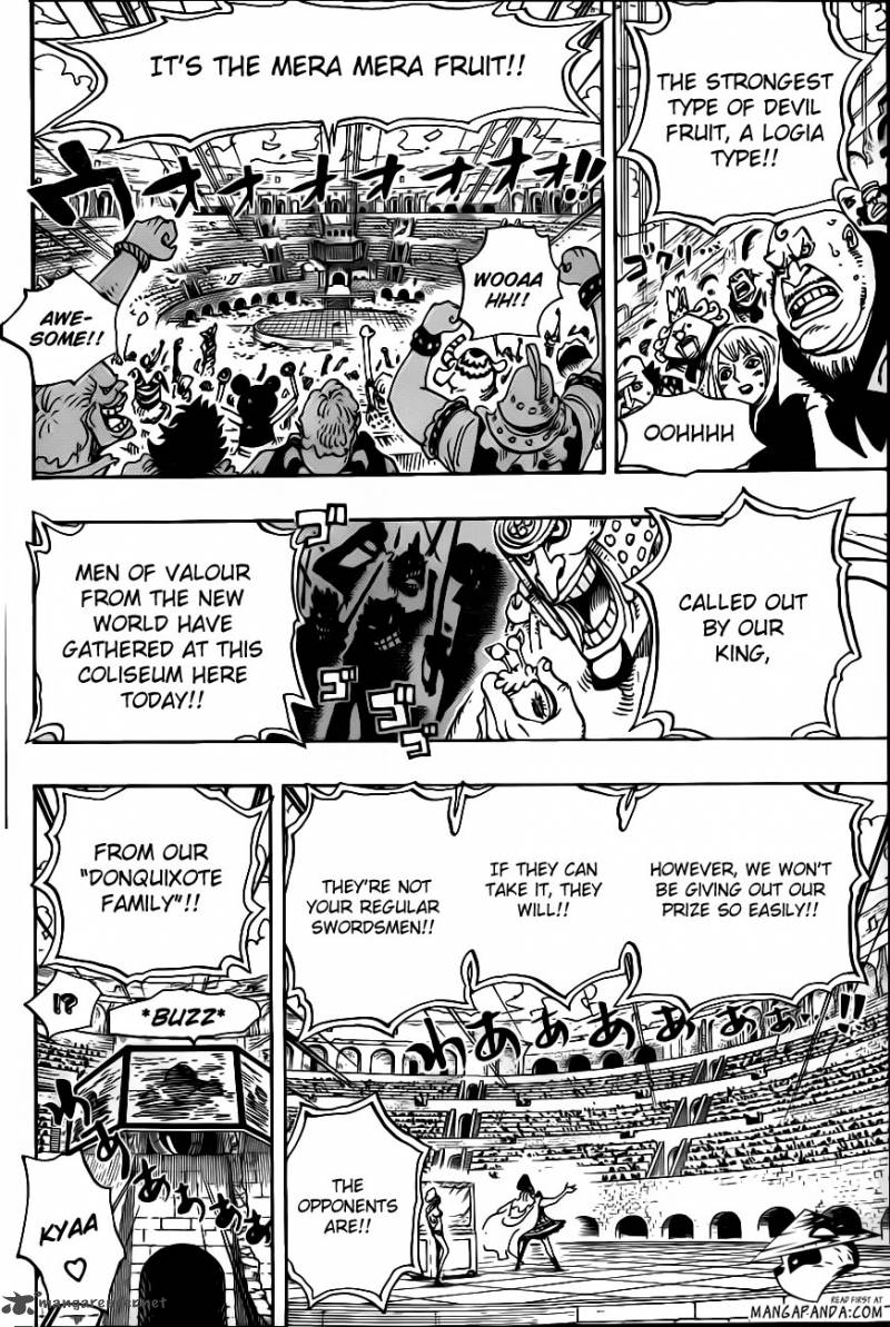 One Piece Chapter 702 page 14 - Chapter 702: Corrida Colosseum