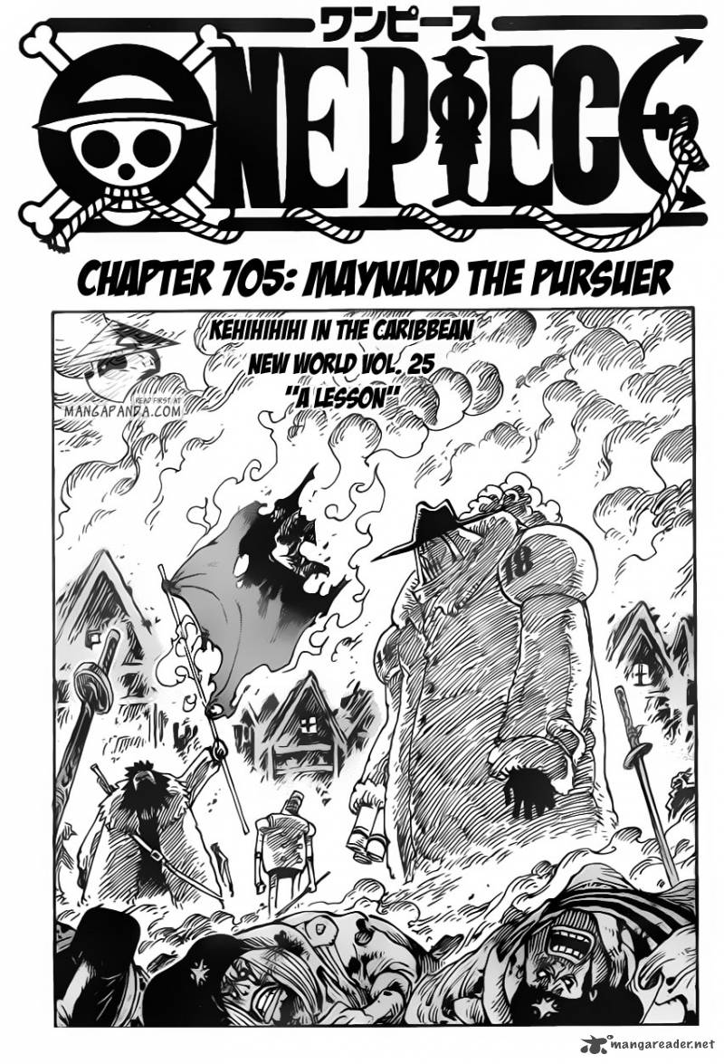 One Piece manga, chapter 705, page 3 of 24