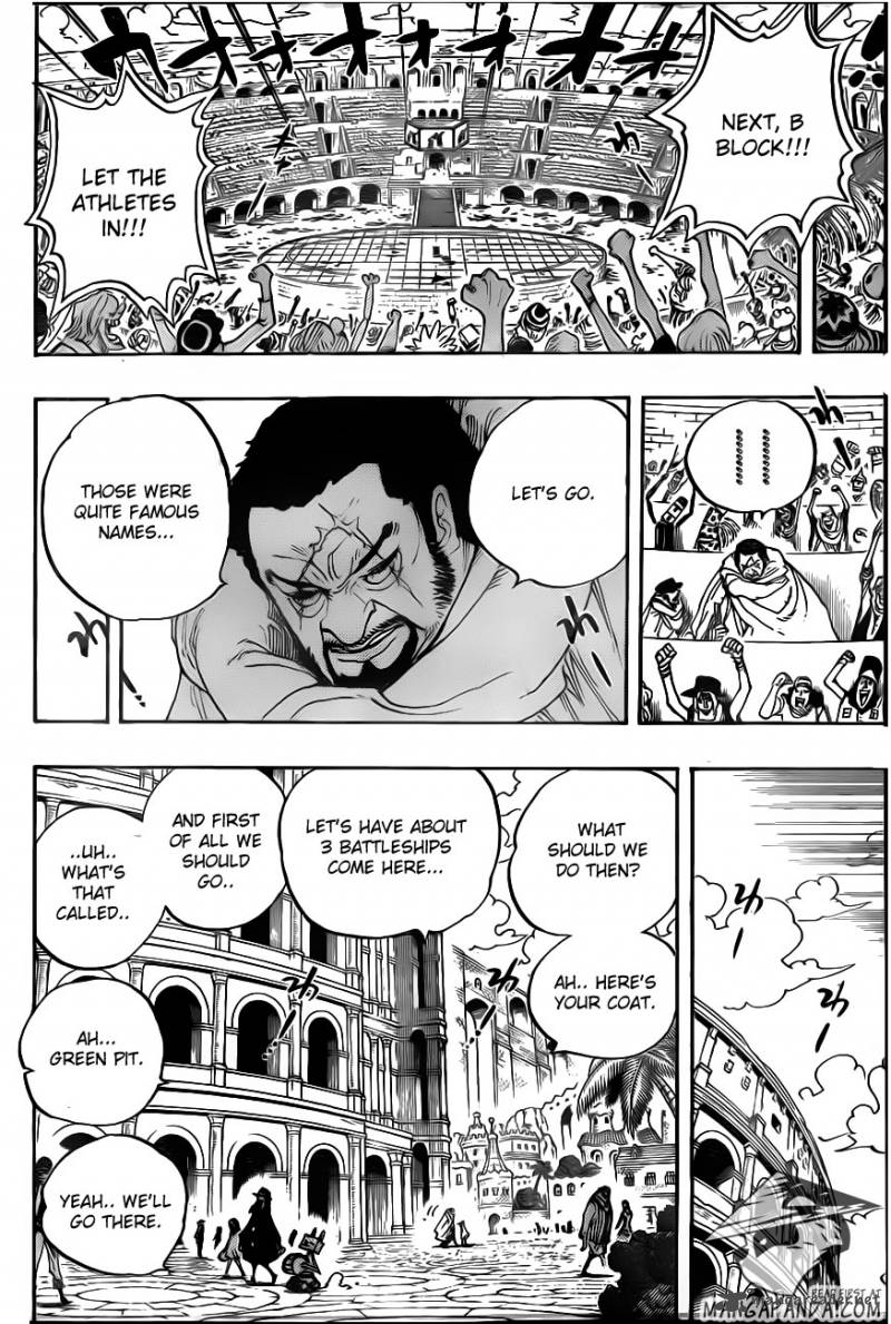 One Piece manga, chapter 705, page 8 of 24