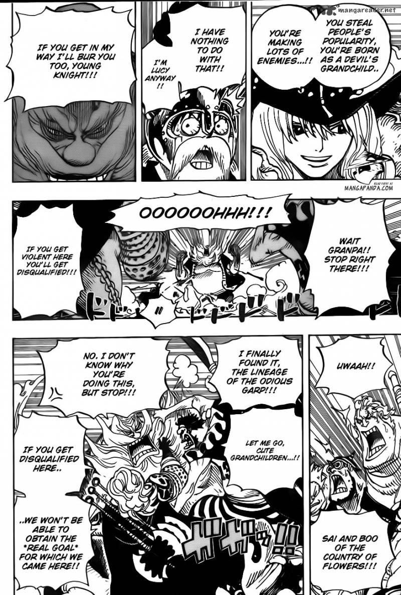 One Piece Chapter 708 page 10 - Chapter 708: Colosseum of Scoundrels