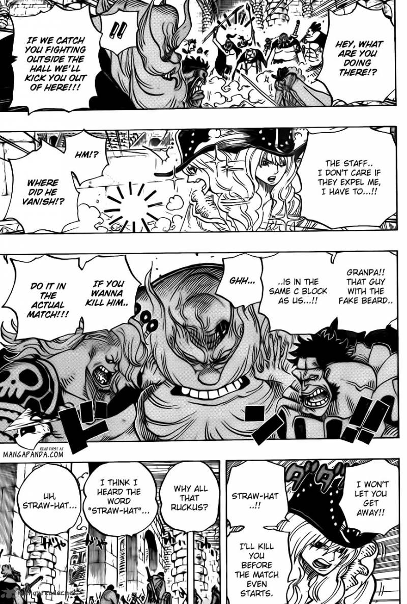 One Piece Chapter 708 page 11 - Chapter 708: Colosseum of Scoundrels