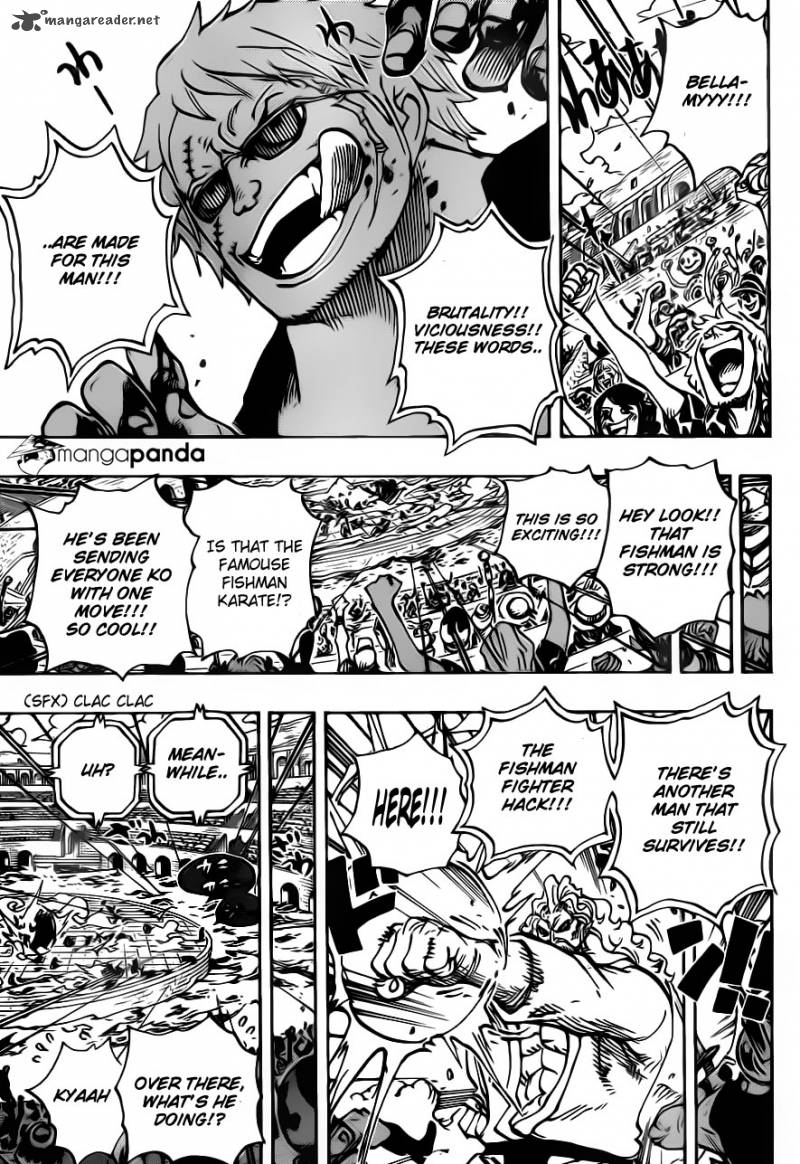 One Piece Chapter 708 page 15 - Chapter 708: Colosseum of Scoundrels