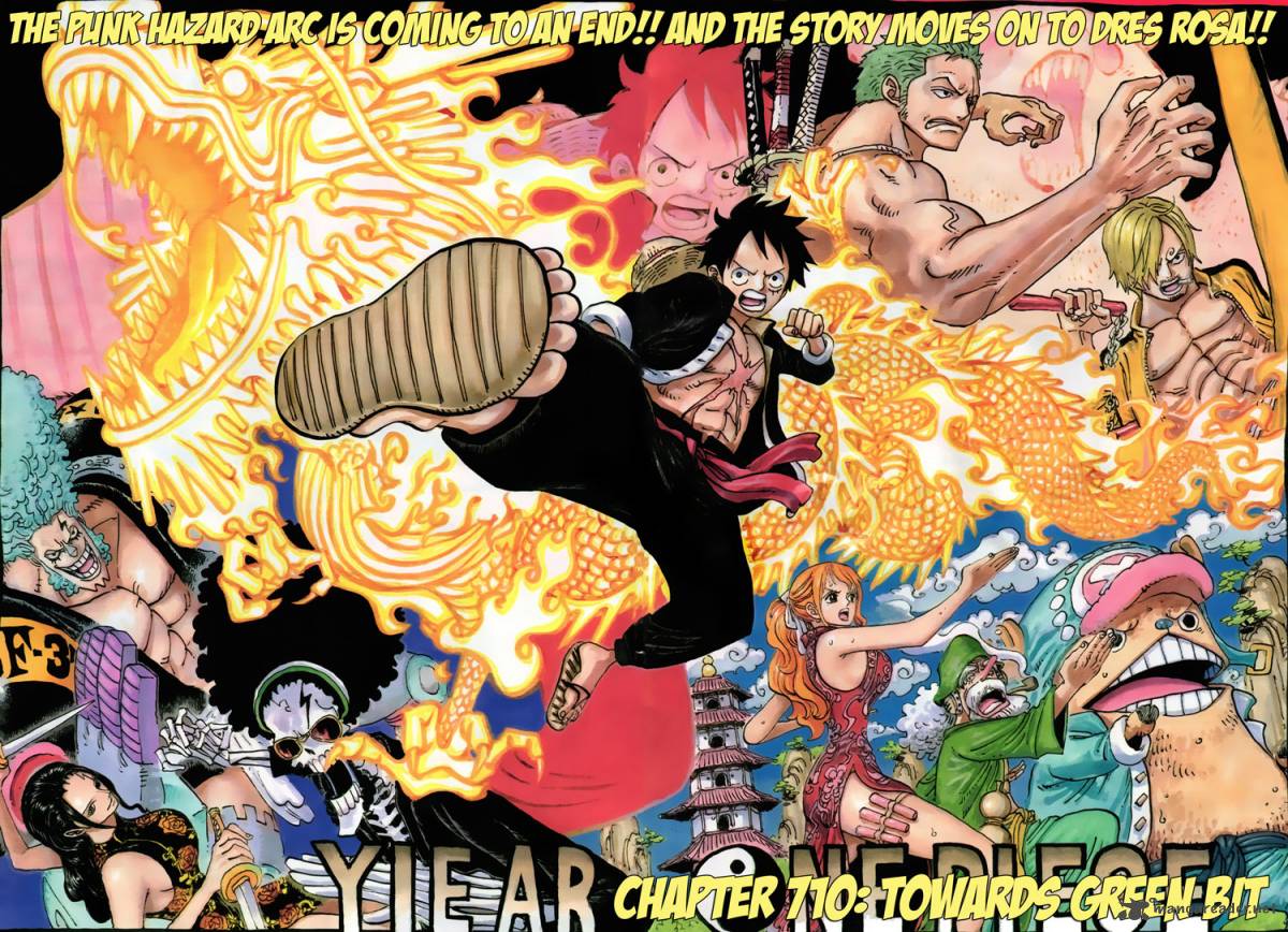 One Piece Chapter 710 page 2 - Chapter 710: To Green Bit