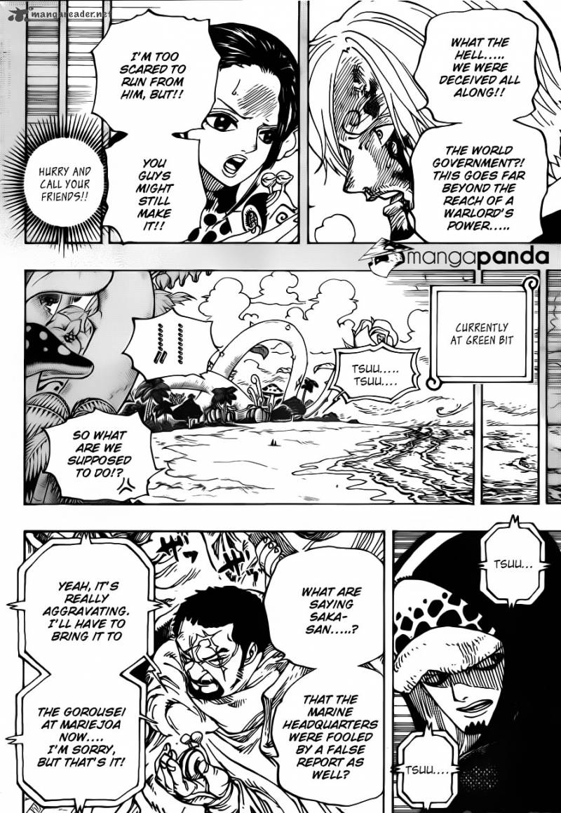 One Piece manga, chapter 712, page 14 of 23