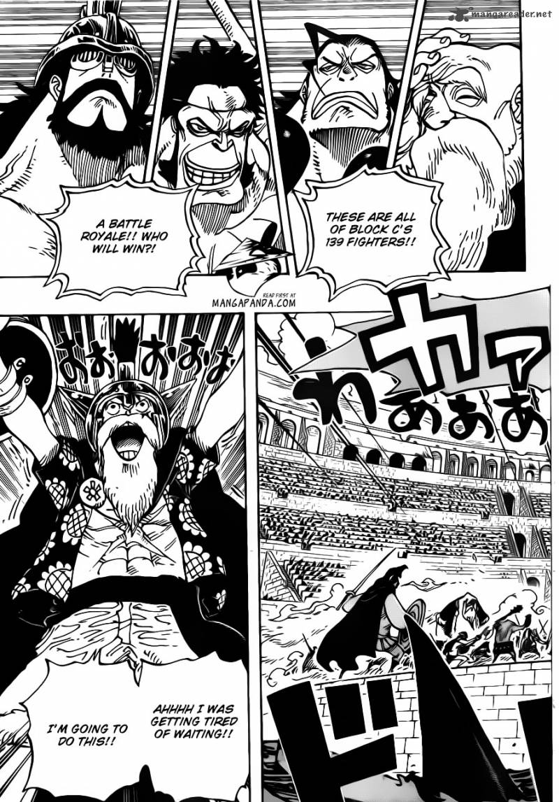 One Piece manga, chapter 712, page 18 of 23