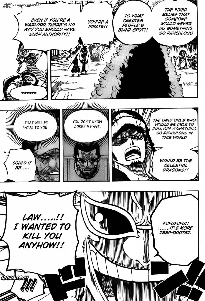 One Piece manga, chapter 712, page 20 of 23