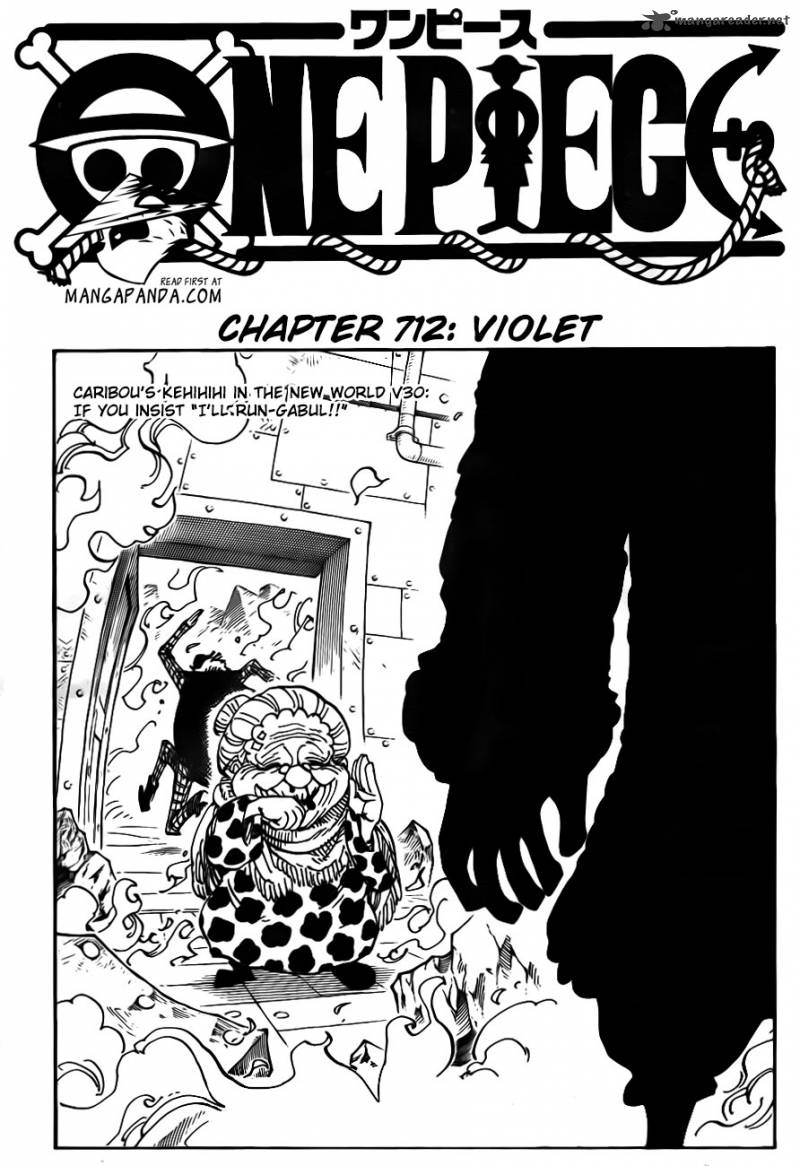 One Piece manga, chapter 712, page 3 of 23
