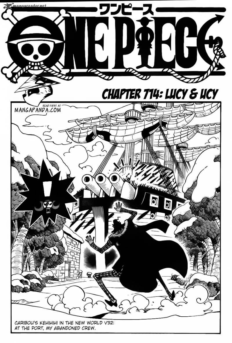 One Piece Chapter 714 page 3 - Chapter 714: Lucy and Ucy