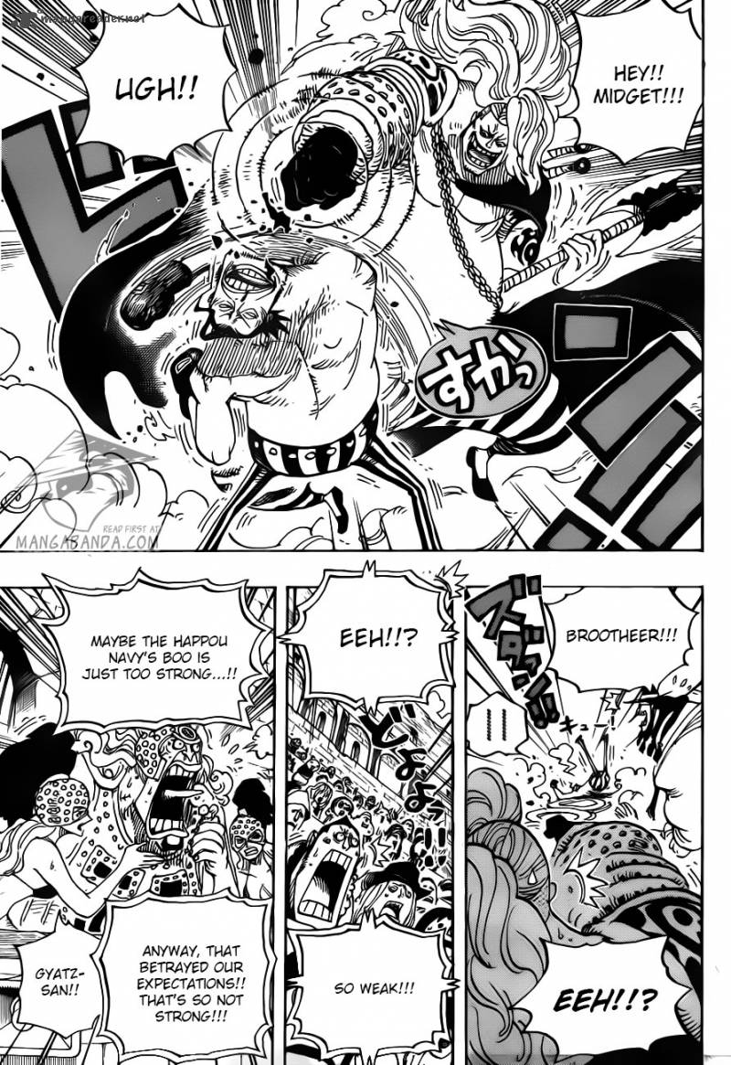 One Piece Chapter 715 page 14 - Chapter 715: Closely Contested C Block