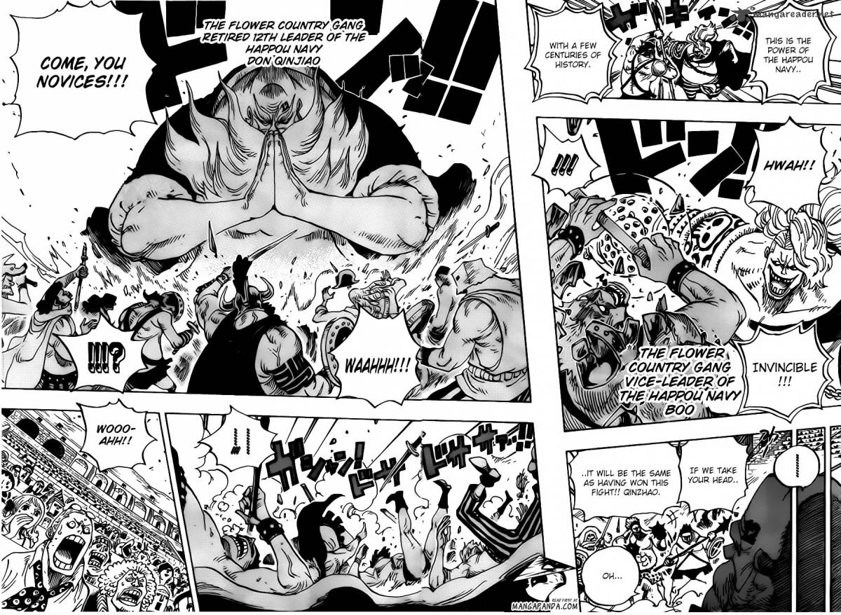 One Piece Chapter 715 page 8 - Chapter 715: Closely Contested C Block