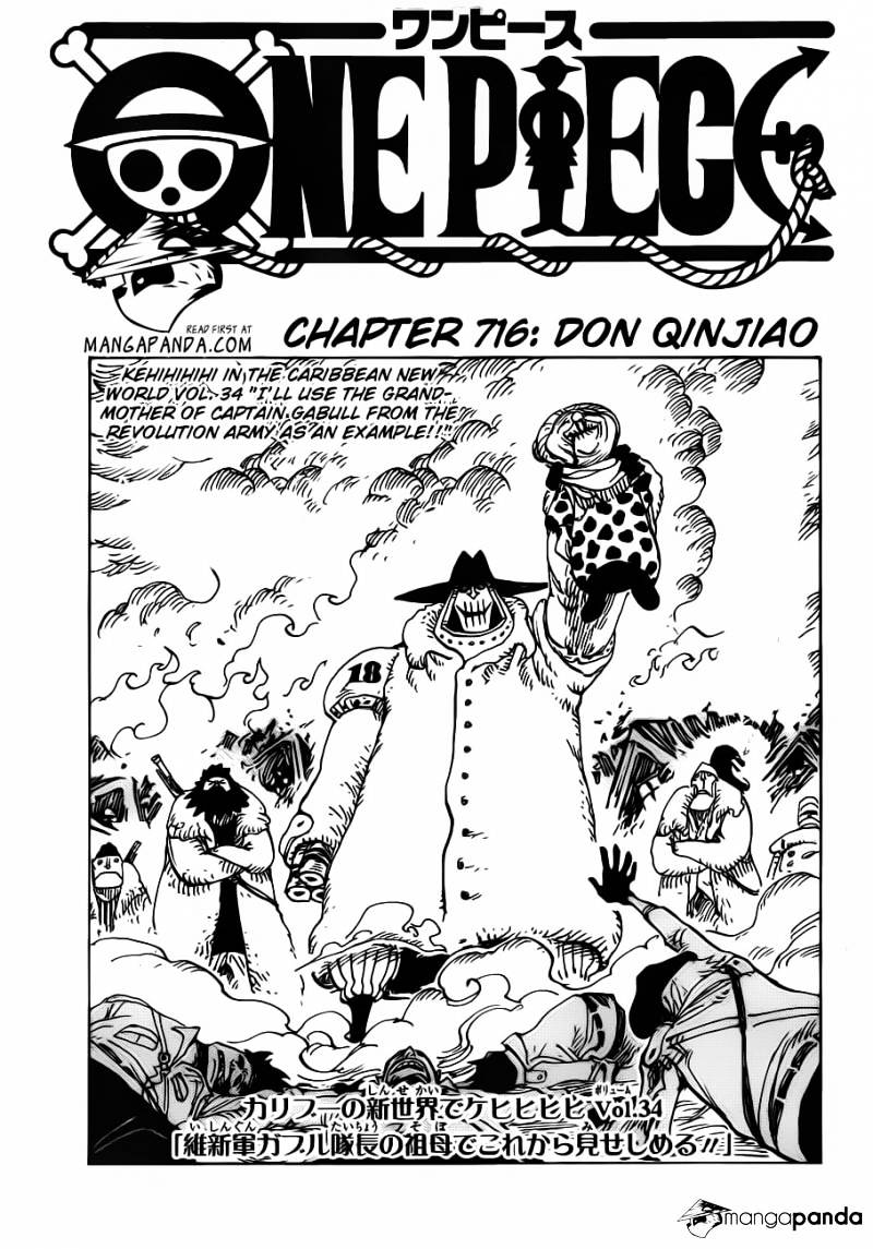 One Piece Chapter 716 page 1 - Chapter 716: Don Chinjao