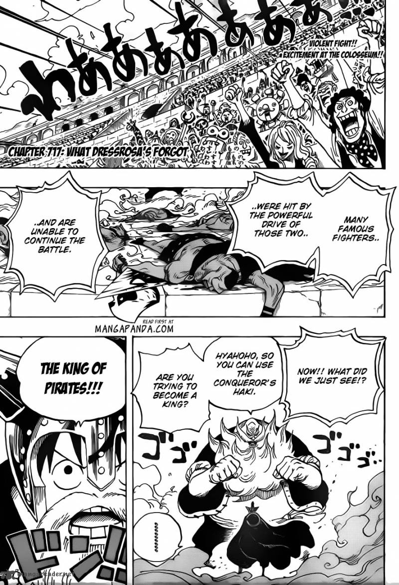 One Piece Chapter 717 page 3 - Chapter 717: Dressrosa's Forgotten