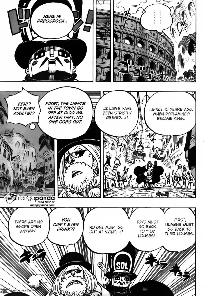 One Piece Chapter 717 page 9 - Chapter 717: Dressrosa's Forgotten
