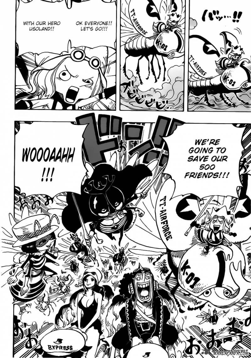 One Piece Chapter 718 page 6 - Chapter 718: Riku Royal Army on the Flower Hill