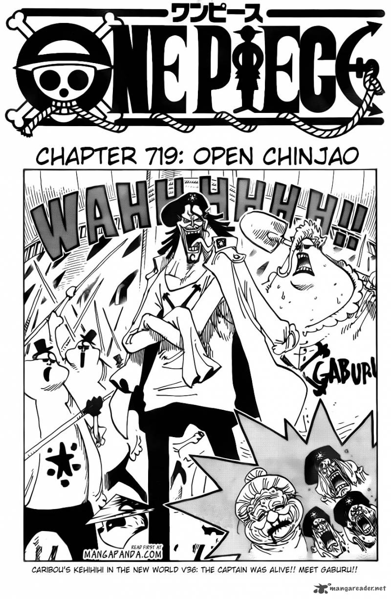 One Piece Chapter 719 page 2 - Chapter 719: Open, Chinjao