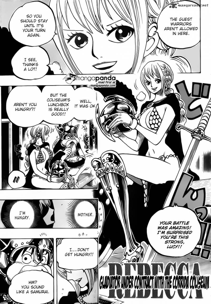 One Piece Chapter 720 page 14 - Chapter 720: Prison-Gladiators