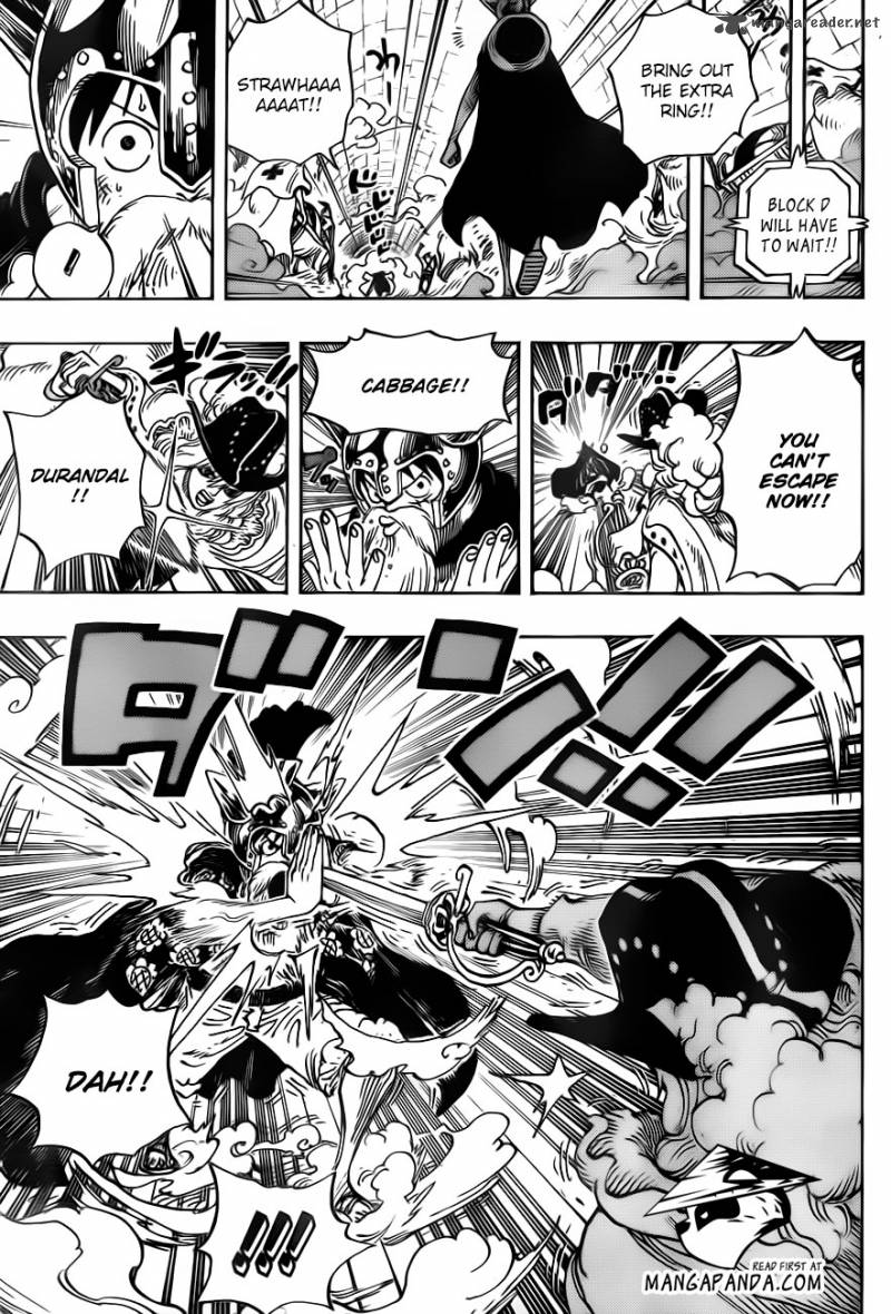One Piece Chapter 720 page 4 - Chapter 720: Prison-Gladiators