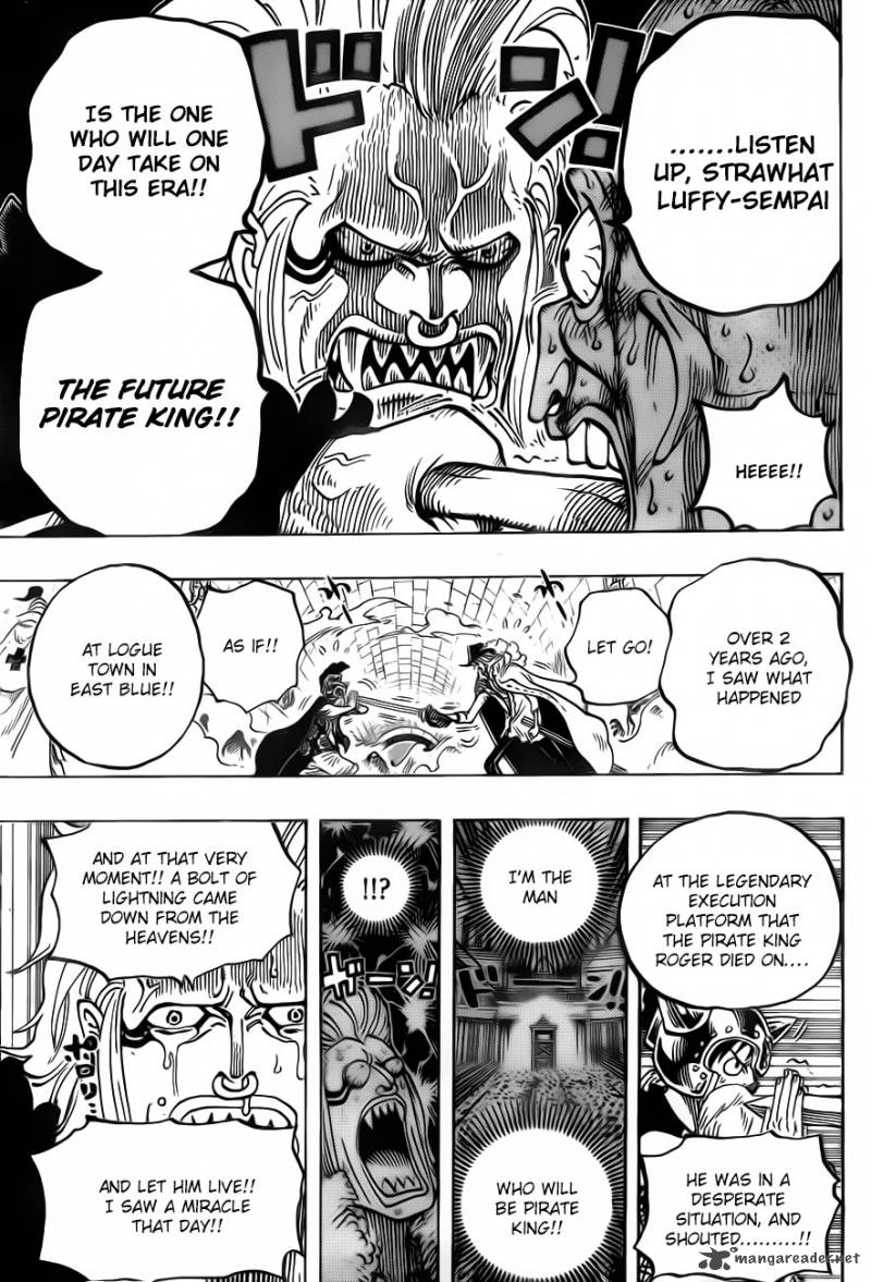One Piece Chapter 720 page 6 - Chapter 720: Prison-Gladiators