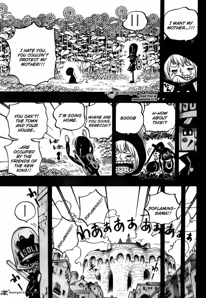 One Piece Chapter 721 page 12 - Chapter 721: Rebecca and Soldier-san