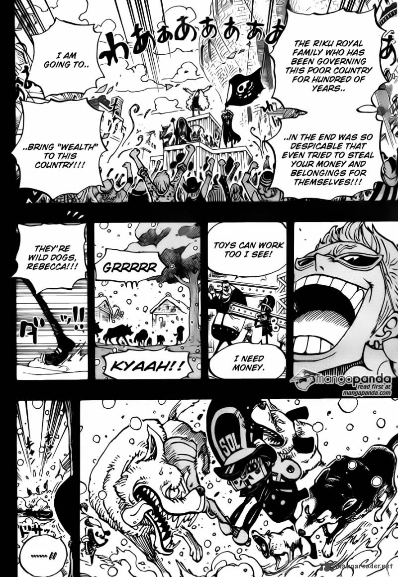 One Piece Chapter 721 page 13 - Chapter 721: Rebecca and Soldier-san