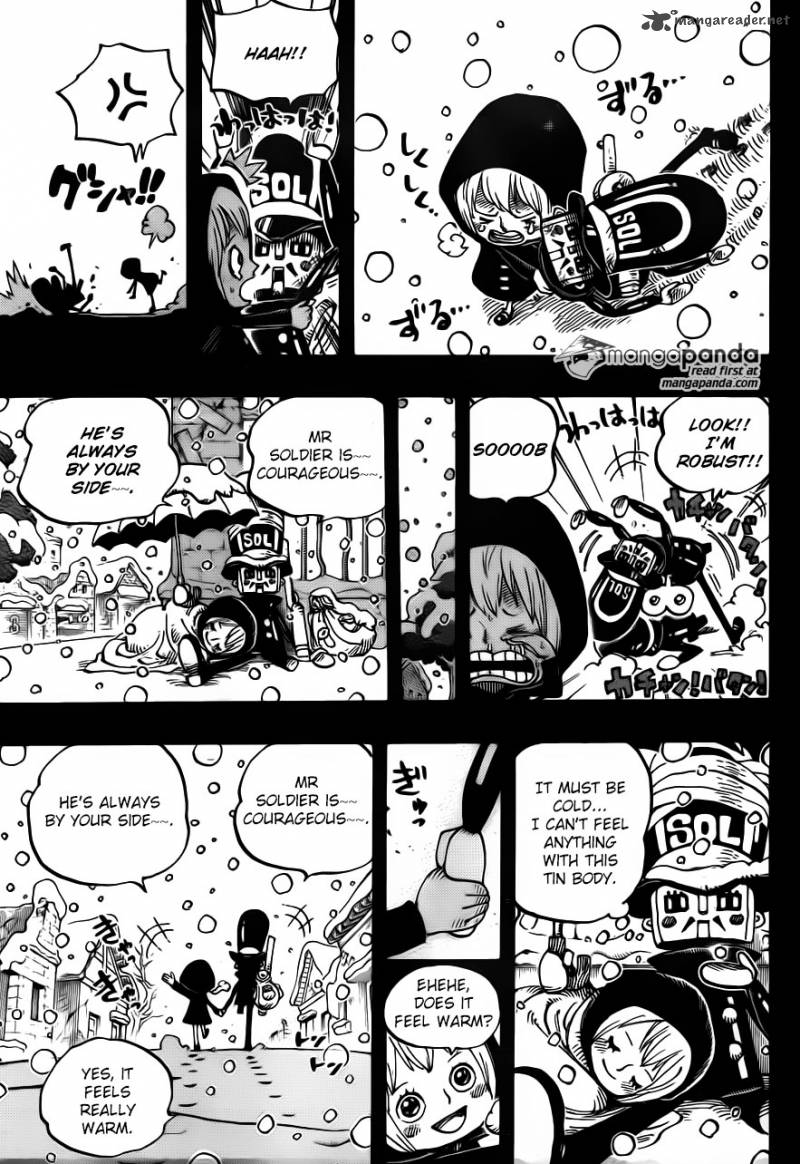 One Piece Chapter 721 page 14 - Chapter 721: Rebecca and Soldier-san
