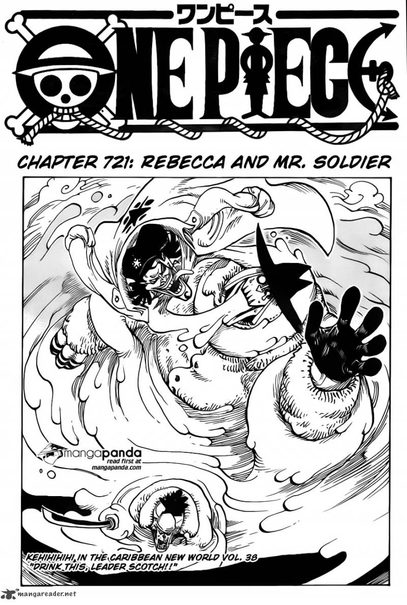 One Piece Chapter 721 page 2 - Chapter 721: Rebecca and Soldier-san