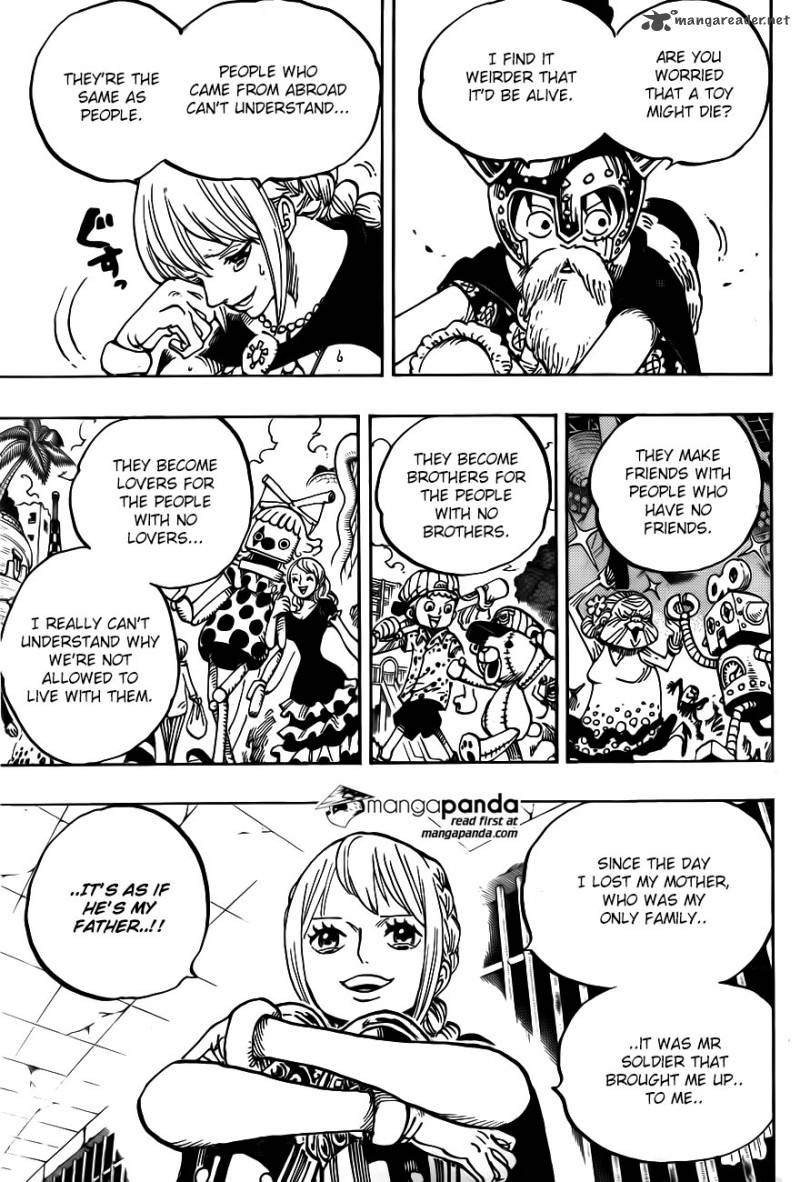 One Piece Chapter 721 page 4 - Chapter 721: Rebecca and Soldier-san