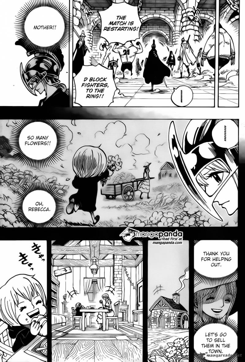 One Piece Chapter 721 page 6 - Chapter 721: Rebecca and Soldier-san